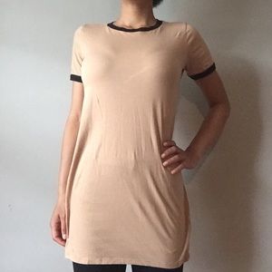 Tan T-Shirt Dress